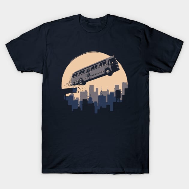 Speed Movie - Bus Jump T-Shirt by boostr29